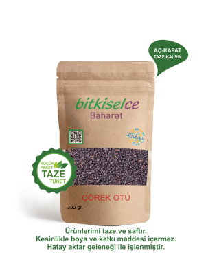 Premium Kalite Çörek Otu Taneleri - Doğadan Sofraya, Afiyet Olsun 200 gr.